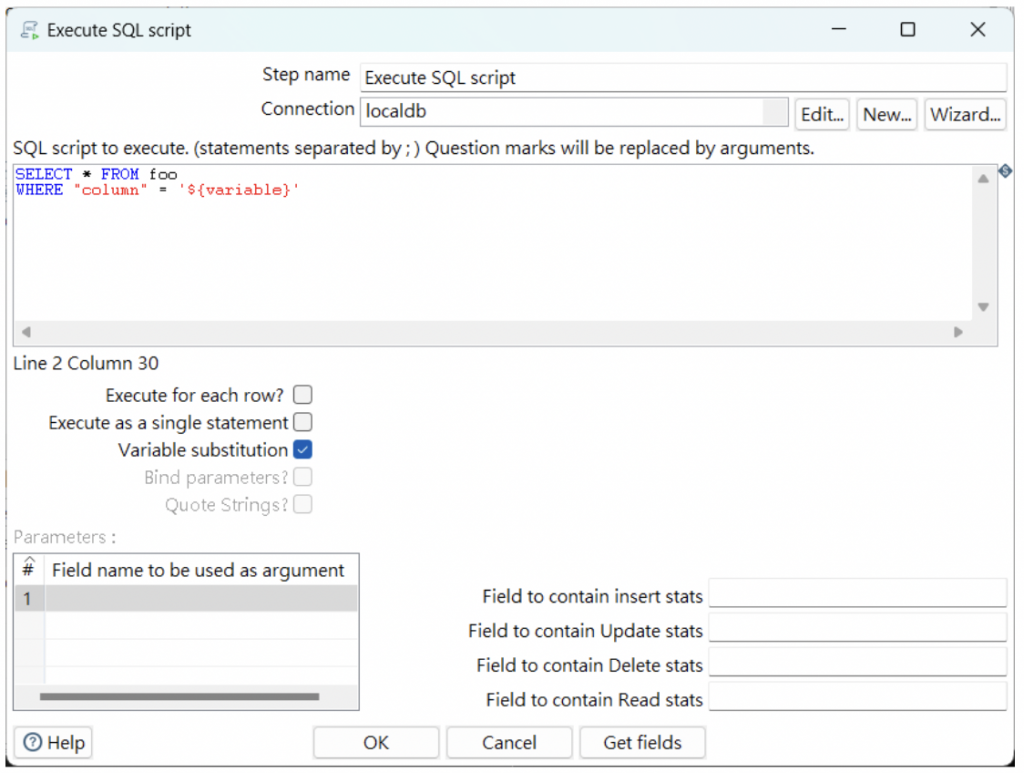 Pentaho ETL 實作技巧:SQL 動態內容引用 Table input & Execute SQL scripts - 歐立威科技